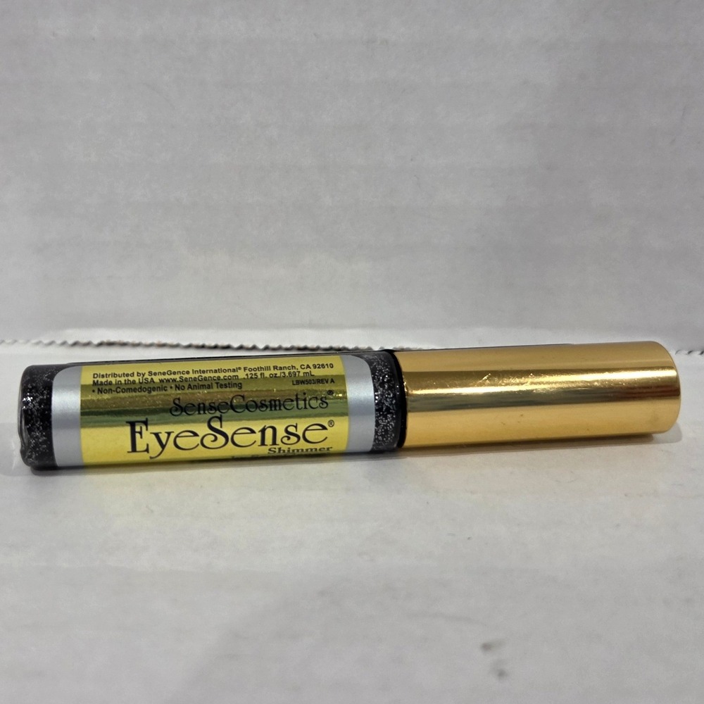 SeneGence EyeSense Shimmer Liquid Eyeliner Starry Sky Black Glitter .125oz New